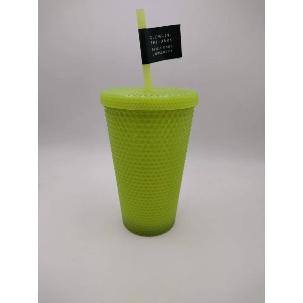 Starbucks 2022 Lemongrass Glow In The Dark Venti‎ Studded Tumbler Halloween 16oz